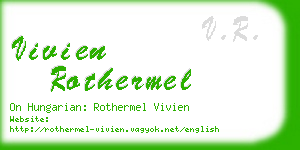 vivien rothermel business card